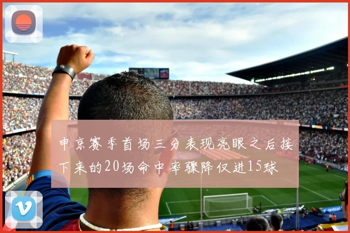 申京赛季首场三分表现亮眼之后接下来的20场命中率骤降仅进15球